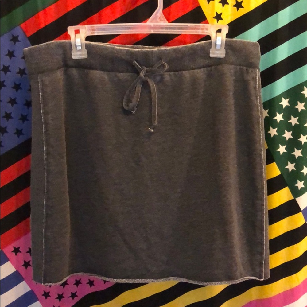 Grey Distressed Alternative Apparel Mini Skirt!